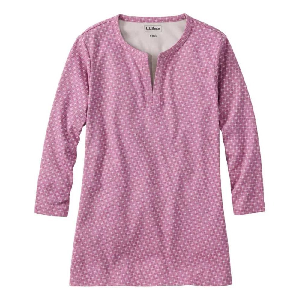 L.L.Bean NWOT Women's 2X Plus Three-Quarter-Sleeve Splitneck Tunic in Mauve